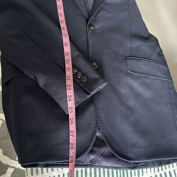 Ted Baker Endurance Blazer Men's Size 38R Navy Blue Jones CT Wool Jacket Coat - Picture 13 of 13